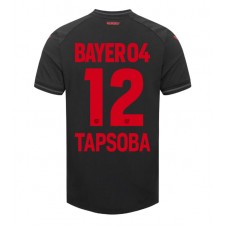 Bayer Leverkusen Edmond Tapsoba #12 Hjemmedrakt 2023-24 Kortermet